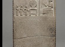 Load image into Gallery viewer, Babylonian Tablet of Shamash Sun god tablet Museum reproduction plaque www.NEO-MFG.com 11"