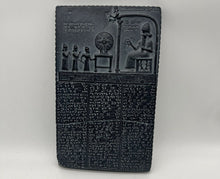 Load image into Gallery viewer, Babylonian Tablet of Shamash Sun god tablet Museum reproduction plaque www.NEO-MFG.com 11"