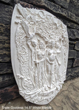 Load image into Gallery viewer, Wiccan Triple Goddess Maiden Mother Crone Wall Plaque Sculpture Pagan 14.5" www.Neo-Mfg.com mythical