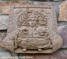 Load image into Gallery viewer, Wiccan Cerridwen Goddess Maiden Wall Plaque Sculpture Pagan 10" www.Neo-Mfg.com mythical