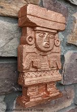 Load image into Gallery viewer, History Aztec Maya Chalchiuhtlicue Teotihuacan Stele Totem Artifact Sculpture Statue 8" Tall www.Neo-Mfg.com Museum replica