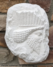 Load image into Gallery viewer, Assyrian Relief head of a Persian nobleman Persian Persepolis wall plaque art Sculpture 12" www.Neo-Mfg.com Museum reproduction