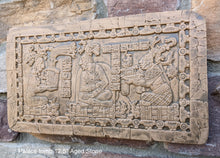 Load image into Gallery viewer, History Aztec Mayan Palace tomb carving wall plaque art 12.5" www.Neo-Mfg.com a3
