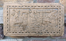 Load image into Gallery viewer, History Aztec Mayan Palace tomb carving wall plaque art 12.5" www.Neo-Mfg.com a3