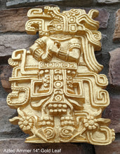 Load image into Gallery viewer, Aztec Mayan Ammer Sculptural wall relief plaque 14" www.Neo-Mfg.com home decor L2