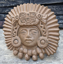 Load image into Gallery viewer, Aztec Inca Zapotec Idol ceremonial mask sculpture wall plaque art www.neo-mfg.com 8" home garden decor n8