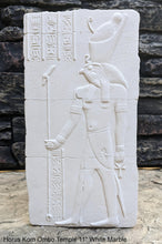 Load image into Gallery viewer, History Egyptian Horus Kom Ombo Temple Sculptural wall relief www.Neo-Mfg.com 11" e5