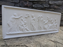 Load image into Gallery viewer, Roman Greek Thorvaldsen The Ages of Love 1824 Cherub nursery plaque wall relief www.Neo-Mfg.com 13"