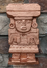 Load image into Gallery viewer, History Aztec Maya Chalchiuhtlicue Teotihuacan Stele Totem Artifact Sculpture Statue 8" Tall www.Neo-Mfg.com Museum replica