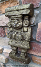 Load image into Gallery viewer, History Aztec Maya Chalchiuhtlicue Stele Totem Artifact Sculpture Statue 13" Tall www.Neo-Mfg.com a1