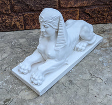 Load image into Gallery viewer, Egyptian French Sphinx Female statue fragment replica sculpture Artifact 13.75" www.Neo-Mfg.com