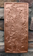 Load image into Gallery viewer, Aztec Mayan Temple foliated cross Left side K'inich Kan Bahlam II carving wall plaque www.Neo-Mfg.com home garden decor art 14" L13