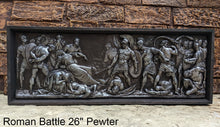 Load image into Gallery viewer, Greek Roman Sarcophagus Battle Scene Sculpture museum reproduction art 26" www.Neo-Mfg.com home decor relief