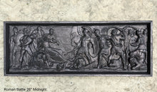 Load image into Gallery viewer, Greek Roman Sarcophagus Battle Scene Sculpture museum reproduction art 26" www.Neo-Mfg.com home decor relief