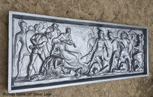 Load image into Gallery viewer, Greek Roman Sarcophagus Battle Scene Sculpture museum reproduction art 26" www.Neo-Mfg.com home decor relief