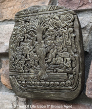Load image into Gallery viewer, Aztec Mayan Stele 5 Tree Of Life Izapa Olmec Sculpture wall plaque 8" www.Neo-Mfg.com