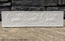 Load image into Gallery viewer, History Roman 3 Chariots Stela Fragment Sculptural wall relief plaque www.Neo-Mfg.com 9"