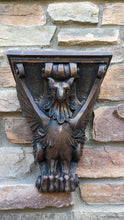 Load image into Gallery viewer, Griffin Gargoyle wall Shelf wing phoenix eagle sculpture www.NEO-MFG.com 13&quot; corbel
