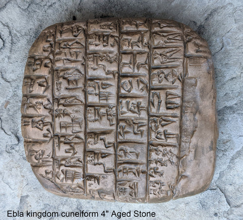 Sumerian Cuneiform tablet Ebla kingdom Royal Palace Sculptural reproduction plaque www.Neo-Mfg.com 4