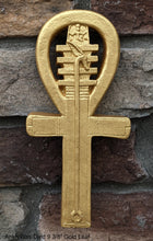 Load image into Gallery viewer, History Egyptian Ankh Artifact Sculpture Statue 9" Tall www.Neo-Mfg.com wall plaque museum replica j22