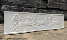 Load image into Gallery viewer, History Roman 3 Chariots Stela Fragment Sculptural wall relief plaque www.Neo-Mfg.com 9"