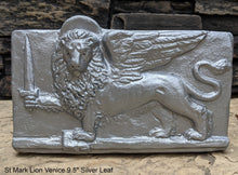 Load image into Gallery viewer, St Mark Lion Venice sculpture Wall plaque relief art www.Neo-Mfg.com home decor 9.5" d18