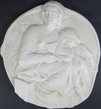 Load image into Gallery viewer, Michelangelo Pitti Tondo Wall Plaque Sculptural Frieze Carving 10.5&quot; www.NEO-MFG.com Museum reproduction
