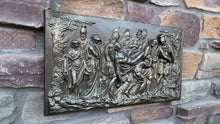 Load image into Gallery viewer, Roman Greek Death of a Solider Wall plaque relief sculpture 18" www.Neo-Mfg.com