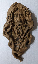 Load image into Gallery viewer, Nature Garden Greenman Grape Harvest Sculptural wall relief bust www.Neo-Mfg.com 13.75&quot;
