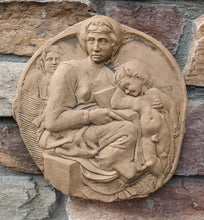 Load image into Gallery viewer, Michelangelo Pitti Tondo Wall Plaque Sculptural Frieze Carving 10.5" www.NEO-MFG.com Museum reproduction