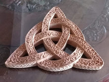 Load image into Gallery viewer, Celtic decor Trinity Knot triquetra Wall Plaque sculpture Irish www.Neo-Mfg.com 14.5"