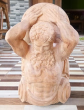 Load image into Gallery viewer, Roman Greek Herculaneum atlas sculpture wall plaque www.NEO-MFG.com 12"