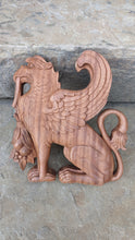 Load image into Gallery viewer, Griffin gryphons Winged lion wall Sculpture plaque set pair 9.5" ea www.Neo-Mfg.com Home decor mystical