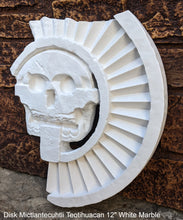 Load image into Gallery viewer, History Aztec Maya Artifact Carved Teotihuacan Disc of Death Sculpture Statue 17.25" Tall www.Neo-Mfg.com Wall art