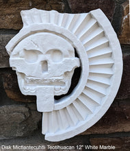 Load image into Gallery viewer, History Aztec Maya Artifact Carved Teotihuacan Disc of Death Sculpture Statue 17.25" Tall www.Neo-Mfg.com Wall art