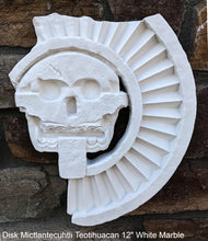 Load image into Gallery viewer, History Aztec Maya Artifact Carved Teotihuacan Disc of Death Sculpture Statue 17.25" Tall www.Neo-Mfg.com Wall art