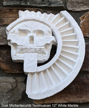 Load image into Gallery viewer, History Aztec Maya Artifact Carved Teotihuacan Disc of Death Sculpture Statue 12" Tall www.Neo-Mfg.com Wall art