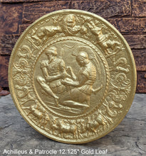 Load image into Gallery viewer, Roman Greek Achilleus & Patrocle sculptural Wall frieze plaque relief www.Neo-Mfg.com 12.125"