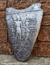 Load image into Gallery viewer, History Egyptian Palette of Narmer Sculptural wall relief www.Neo-Mfg.com 12.5" Front side