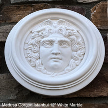 Load image into Gallery viewer, Medusa Gorgon Istanbul Artifact Carved wall plaque Sculpture Statue 12" www.Neo-Mfg.com high relief