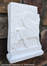 Load image into Gallery viewer, Historical Assyrian Lamassu Persian winged bull Guardian of Persepolis relief sculpture ancient replica Sculpture www.Neo-Mfg.com 7.5"