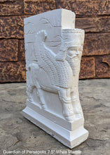 Load image into Gallery viewer, Historical Assyrian Lamassu Persian winged bull Guardian of Persepolis relief sculpture ancient replica Sculpture www.Neo-Mfg.com 7.5"
