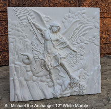 Load image into Gallery viewer, Historical religious Mythological St. Michael the Archangel wall angel 12" sculpture plaque Sculpture www.Neo-mfg.com