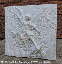 Load image into Gallery viewer, Historical religious Mythological St. Michael the Archangel wall angel 12" sculpture plaque Sculpture www.Neo-mfg.com