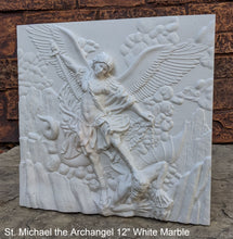 Load image into Gallery viewer, Historical religious Mythological St. Michael the Archangel wall angel 17&quot; sculpture plaque Sculpture www.Neo-mfg.com
