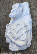 Load image into Gallery viewer, Egyptian Bastet cat fragment torso Sculptural wall relief bust www.Neo-Mfg.com 16.75"