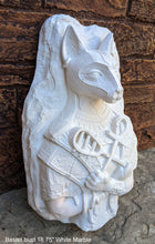 Load image into Gallery viewer, Egyptian Bastet cat fragment torso Sculptural wall relief bust www.Neo-Mfg.com 16.75"