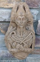 Load image into Gallery viewer, Egyptian Osiris fragment torso Sculptural wall relief bust www.Neo-Mfg.com 14"