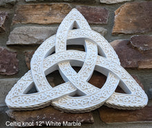 Load image into Gallery viewer, Celtic decor Trinity Knot triquetra Wall Plaque sculpture Irish www.Neo-Mfg.com 14.5"