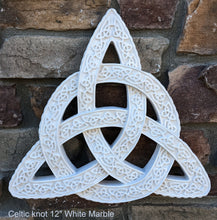 Load image into Gallery viewer, Celtic decor Trinity Knot triquetra Wall Plaque sculpture Irish www.Neo-Mfg.com 14.5"